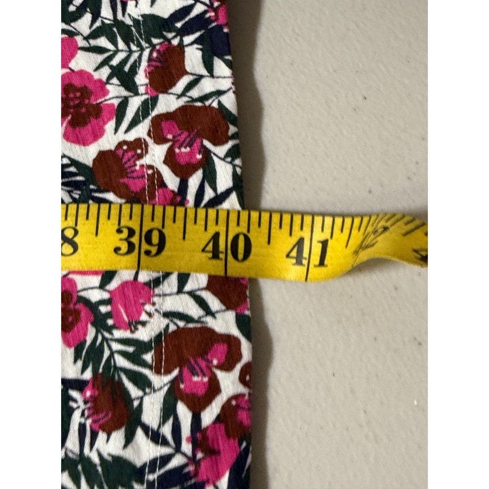 Boden Womens Jersey Floral Knee Length Dress Size 12R Sleeveless Pockets Cottage - Picture 12 of 13